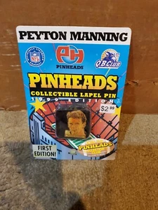 Peyton Manning 1999 Vintage 90er Vintage Pinheads Sammlerstück Anstecknadel Memorabilia - Bild 1 von 3