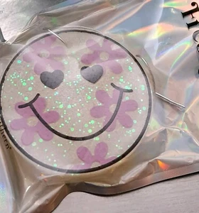 Freshies Air Freshener Smiley Emoji White Cucumber Melon Scented Car Home Closet - Picture 1 of 1