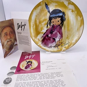 Children at Play Limited Edition Collector Plate #2156 De Grazia "Love Me" - Imagen 1 de 11