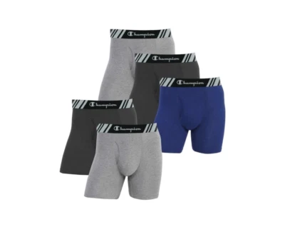 Calzoncillo boxer grande Champion para hombre (paquete de 5) # G169 Foto 1 de 4