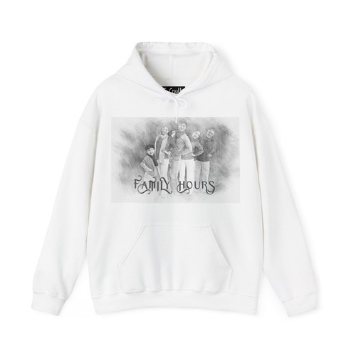 VALENTINO Felpa con cappuccio Unisex Heavy Blend™ personalizzata effetto schizzo matita testo