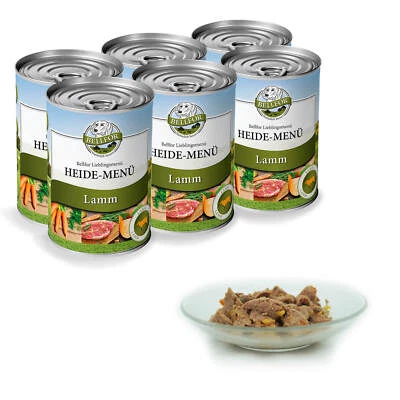 Bellfor Heide-Menü - Nassfutter mit Lamm - getreidefrei 6 x 400 g - Bild 1 von 4