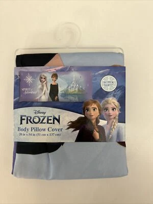 Funda Almohada Cuerpo Disney Frozen 20"x54" Poliéster Espíritu de Aventura Púrpura Nueva Foto 1 de 2
