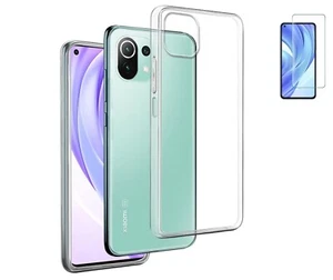 Funda Xiaomi Mi 11 Lite 5G Transparente Tpu Silicona Gel Lisa + Protector 5D - Imagen 1 de 9