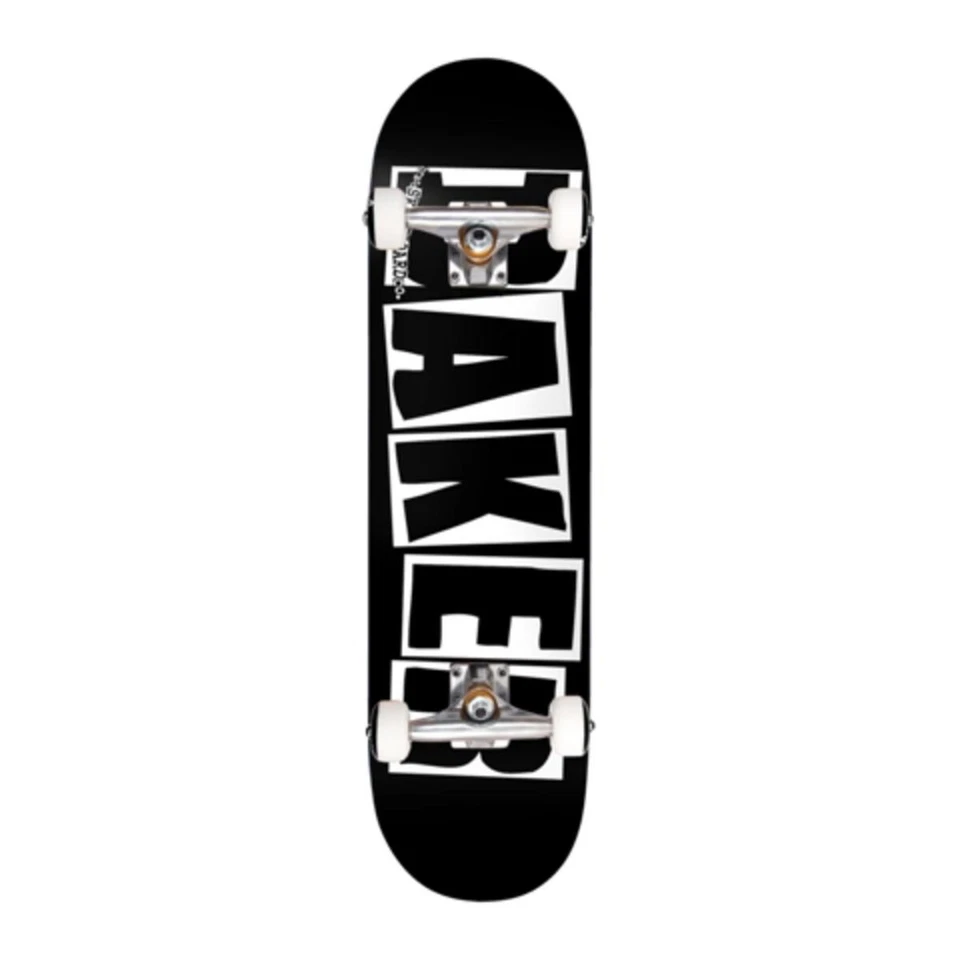 Baker Skateboard Montado en Fábrica Logo Completo Negro/Blanco 8.5" Foto 1 de 1