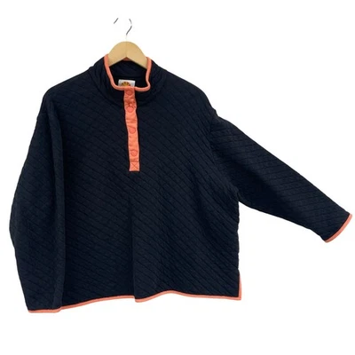 Moletom pulôver acolchoado gola alta C&C California 2X acabamento laranja preto - Imagem 1 de 4