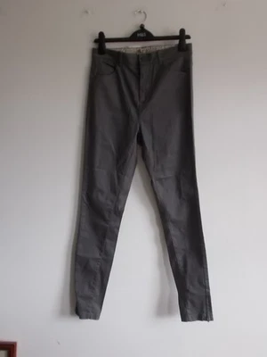 H&M CHINO TYPE SKINNY JEANS WITH ANKLE ZIPS    SIZE 14 /EU 40   TAUPE BROWN  NWT - Image 1 of 4