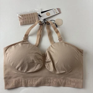 Kindred Bravely Sublime Hands Free Pumping and Nursing Bra, Size M in Beige NWT - Picture 1 of 8