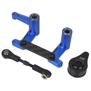 Aluminum Steering Bellcrank w/25T Servo Saver Arm for Traxxas 2WD Rustler Bandit - Picture 1 of 10