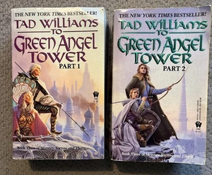 To Green Angel Tower Part 1 & 2, Tad Williams Paperback Lot of 2 - Picture 1 of 3