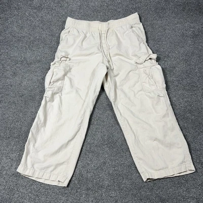 Pantalones capri cargo Lucky Brand para hombre grandes beige cintura elástica bolsillos con cordón Foto 1 de 4
