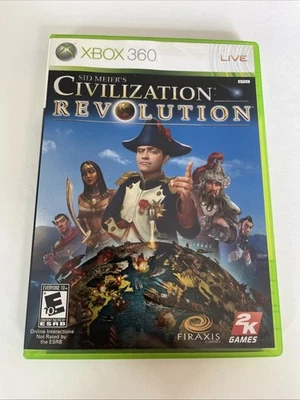 Sid Meiers Civilization Revolution (Xbox 360) CIB W/manual. Tested. Ships Fast! - Image 1 of 4