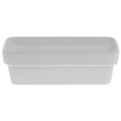 Bugambilia International BUG24WW Aluminio Fundido Blanco Grande Recto. Cuenco Foto 1 de 3