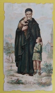 SANTA LEGA EUCARISTICA RARO SANTINO ANTICO SAN VINCENZO DE PAOLI - Foto 1 di 3