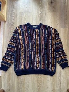 Vintage 90’s Coogi Style Knit Sweater Size XL - Picture 1 of 7