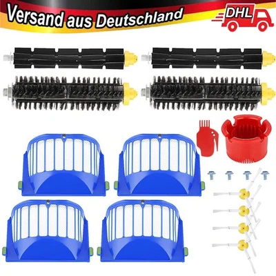 Per IROBOT ROOMBA SERIE 600 605 615 616 620 621 Filtro Spazzole Laterali Ricambi - Immagine 1 di 4
