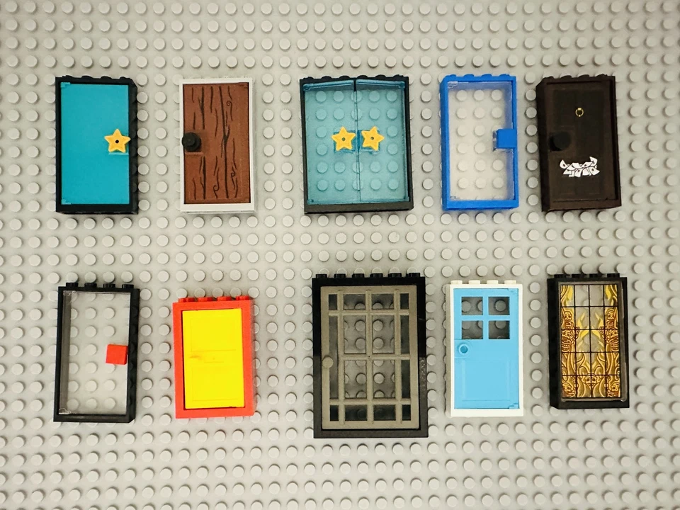 Lote de 10 marcos de puertas Lego con forma de color aleatorio Foto 1 de 4
