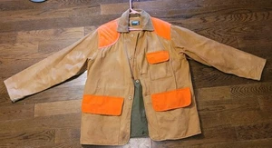Saftbak Hunting Jacket Brown And Orange Jacket Vintage Made In Altoona Pa - Picture 1 of 8
