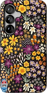 Casely Galaxy S25 Case | Falling for You | Plum Floral | Compatible with MagS - Picture 1 of 5