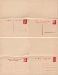 Estonia 5c + 5c 12c + 12c Lion Post Card Reply Stationery SPECIMEN 1928 - Picture 1 of 1