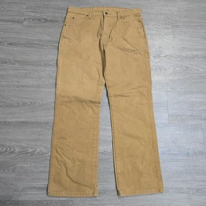 Pantalones de carpintero Dickies para hombre 34x32 marrón pierna recta ropa de trabajo algodón utilitario - Imagen 1 de 12