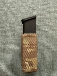 Tactical FAST 9mm Single Mag Pouch Carrier Holder MOLLE Airsoft Army Multicam - Picture 1 of 6
