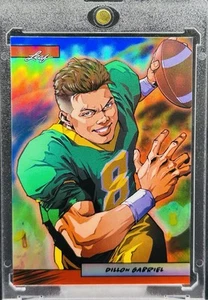 /25 Dillon Gabriel RED HOLO 2024 Leaf Anime Nation Series 2 Rookie SP Browns - Picture 1 of 2