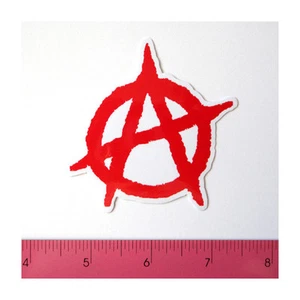 Skateboard Car Window Bumper Phone Vinyl Decal Sticker - Anarchy Red Symbol - Picture 1 of 1