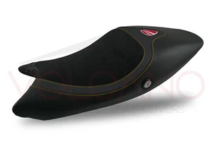 Ducati Monster 696/796/1100 2008-2014 Volcano Seat Cover Black & Gold d090\B\267 - Picture 1 of 3