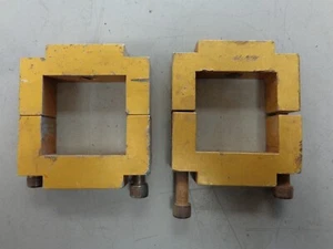 (2) 2" Square Aluminum Weight Clamps IMCA UMP WISSOTA -Used - Picture 1 of 2