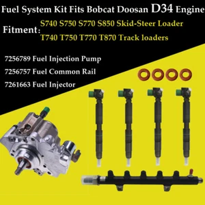 Kit de sistema de combustible del motor D34 - Inyectores / Bomba de inyección / Riel para Bobcat Doosan - Imagen 1 de 23