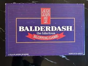 Balderdash Board Game Vintage Original 1984 Hilarious Bluffing Game Complete - Picture 1 of 6