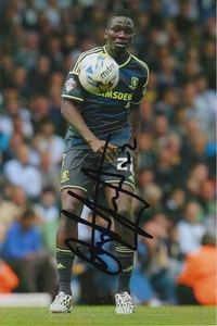 MIDDLESBROUGH HAND SIGNED KENNETH OMERUO 6X4 PHOTO 1. - Imagen 1 de 1