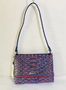 BRAHMIN Vanzant Collection Lorelei Shoulder Bag, Vista Blue - Picture 1 of 2