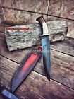 Hand Forged J2 Steel Farrier Rasp File Blade Hunting Big Bowie Knife Crown Stag