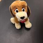 VINTAGE Disney COPPER Plush 7”  Fox and the Hound Stuffed Animal Small Dog