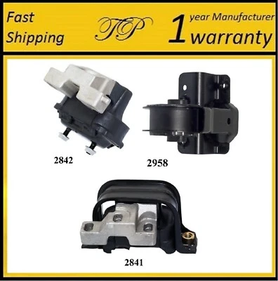 3 PCS Motor & Trans. Mount For 1996-2000 Chrysler Sebring 2.5L Convertible - Image 1 of 4