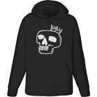 'Crowned Skull' Adult Hoodie / Hooded Sweater (HO031442)