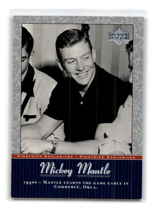 2001 Upper Deck #MM2 Mickey Mantle New York Yankees Pinstripe Exclusives 202469 - Picture 1 of 2