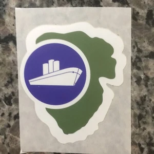 East Dock Schild 3"" Aufkleber - Jurassic Park / World Fallen Kingdom - Bild 1 von 1