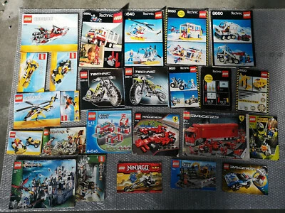 LOTTO LEGO 33 LIBRETTI D'ISTRUZIONE + CARTACEO VARIO - TECHNIC CITY ..  -M13- ZZ - Immagine 1 di 4