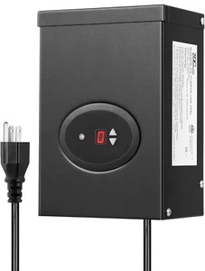 Dewenwils 200W LOW VOLTAGE TRANSFORMER Landscape Outdoor Lights Photocell Timer - Picture 1 of 5