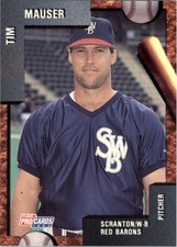 1992 Scranton/Wilkes-Barre Red Barons Fleer/ProCards #2444 Tim Mauser
