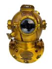 Solid Steel Antique Diving Helmet US Navy Mark V Divers Helmet Scuba Deep Sea 18