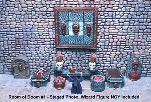 HAND PAINTED ROOM OF DOOM #1- Works with Dwarven Forge & DnD D&D - Picture 1 of 7