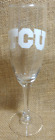 TCU Champagne Flute Glass Wine Texas Christian University College Horned Frogs