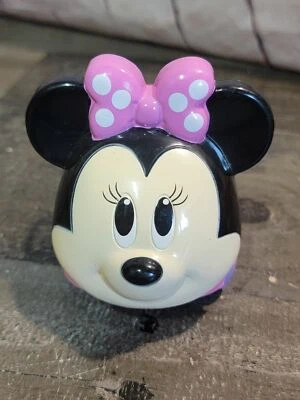 Boneco de brinquedo de carro Minnie Mouse rosa bola Disney - Imagem 1 de 4