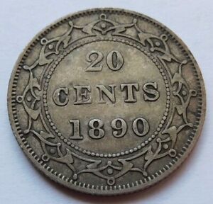 1890 Newfoundland 20 Cents - Fine, Canada