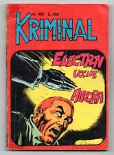 KRIMINAL N.405 ELECTRON UCCIDE ANCORA originale corno 1973 cover Romanini