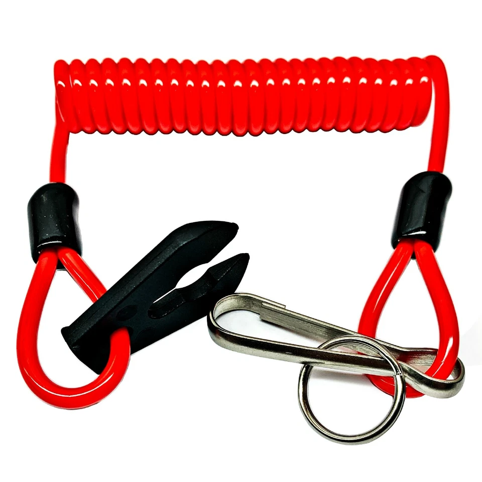 New Red Yamaha PWC Clip Claw Safety Key Lanyard WaveRaider WaveJammer Blaster - Image 1 of 1